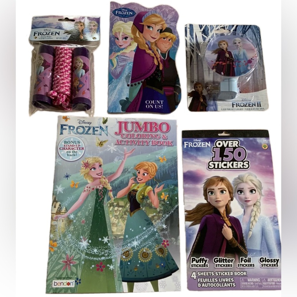 Disney Frozen Kids Coloring Book Activity Storybook Stickers Night Light